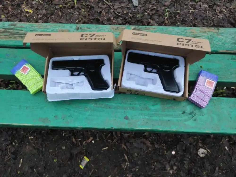 Temir pistolet, o'yinchoq pnevmatik qurol, metal pistolet, Glock bolalar uchun oyinchoqlar