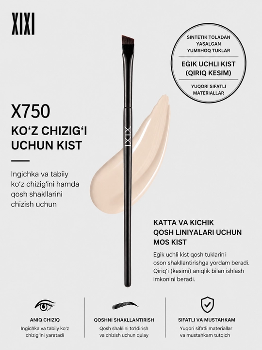 XIXI Professional Makiyaj Kistlari (2 dona) – qosh va ko‘z uchun