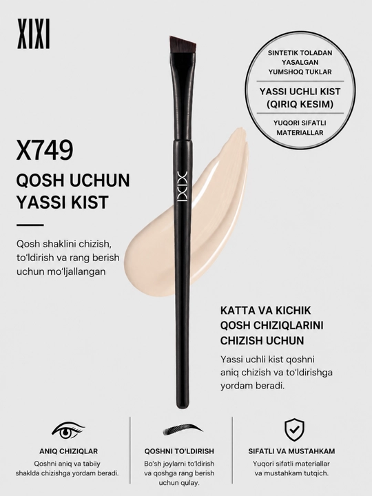 XIXI Professional Makiyaj Kistlari (2 dona) – qosh va ko‘z uchun