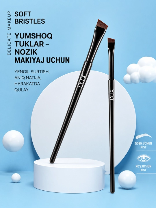 XIXI Professional Makiyaj Kistlari (2 dona) – qosh va ko‘z uchun