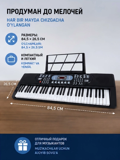 Yarim professional sintezator, 61 ta tugmacha