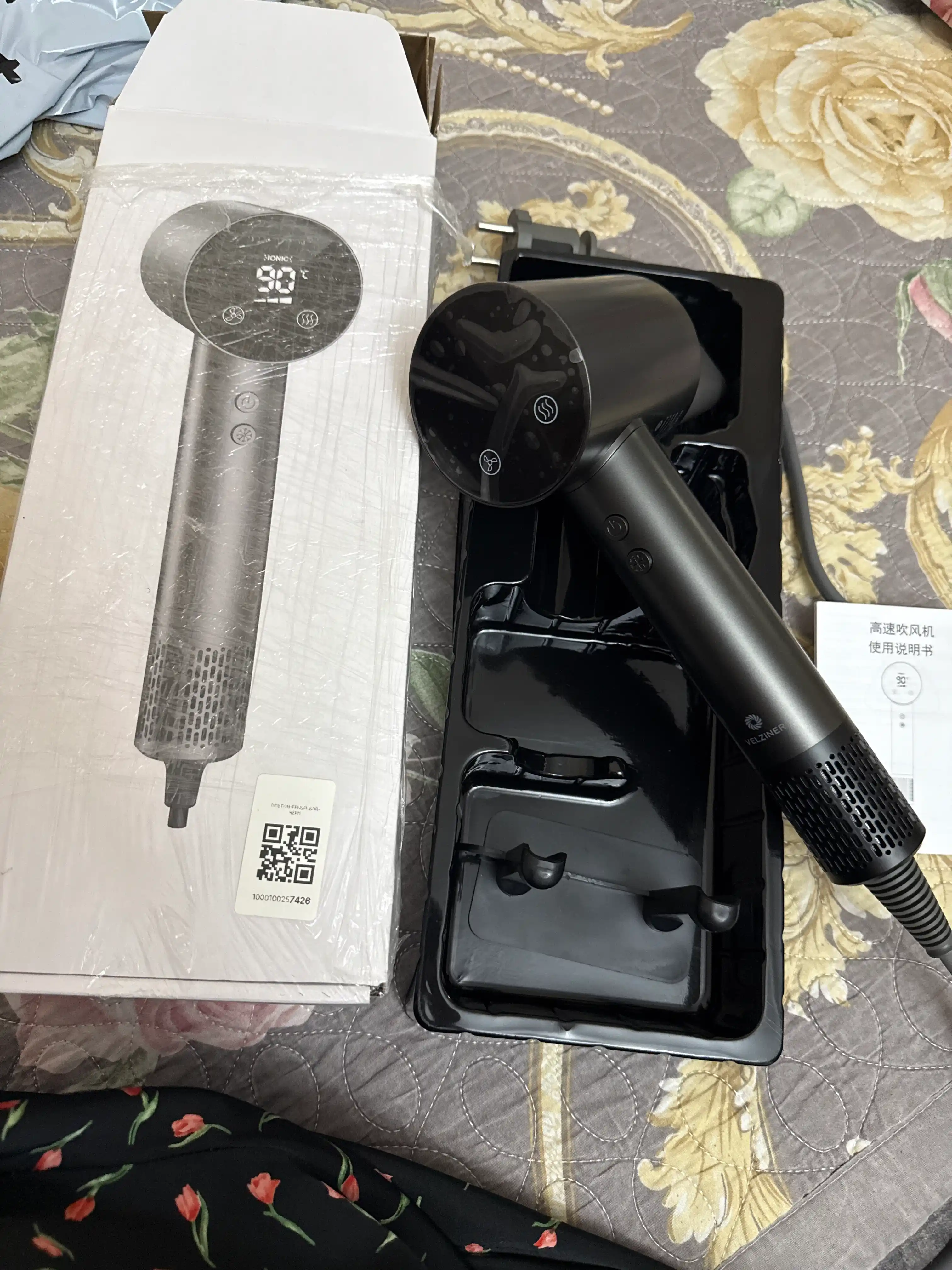 BOSCH BS-9902 fen, 8000W kuchli professional soch quritgich, Issiq-Sovuq havo, 2 Nasadkali