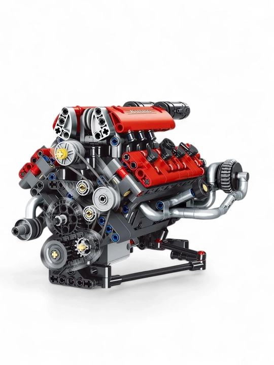 Конструктор двигателя V8 660 деталей с управлением через приложение