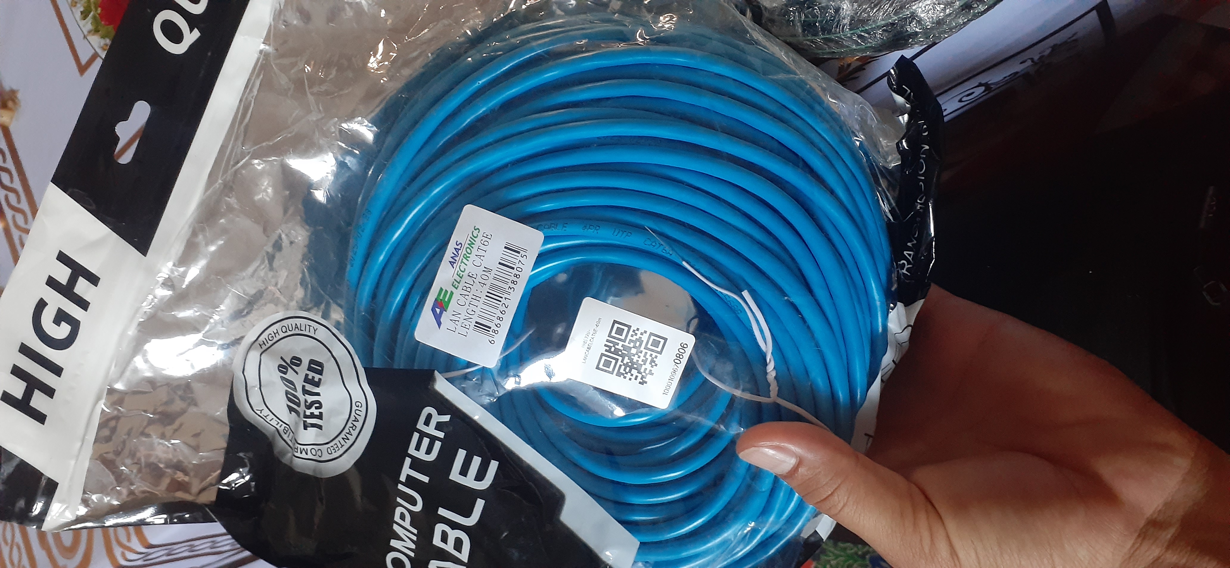 LAN кабель RJ45 Cat6 Ethernet 1,5–50 м — высокоскоростной интернет-кабель