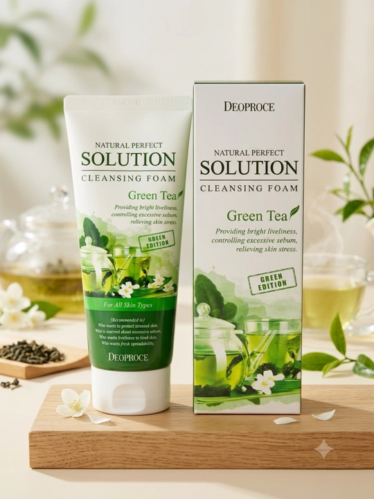 DEOPROCE Natural Perfect Solution Cleansing Foam Rice Пенка для умывания, 170 г