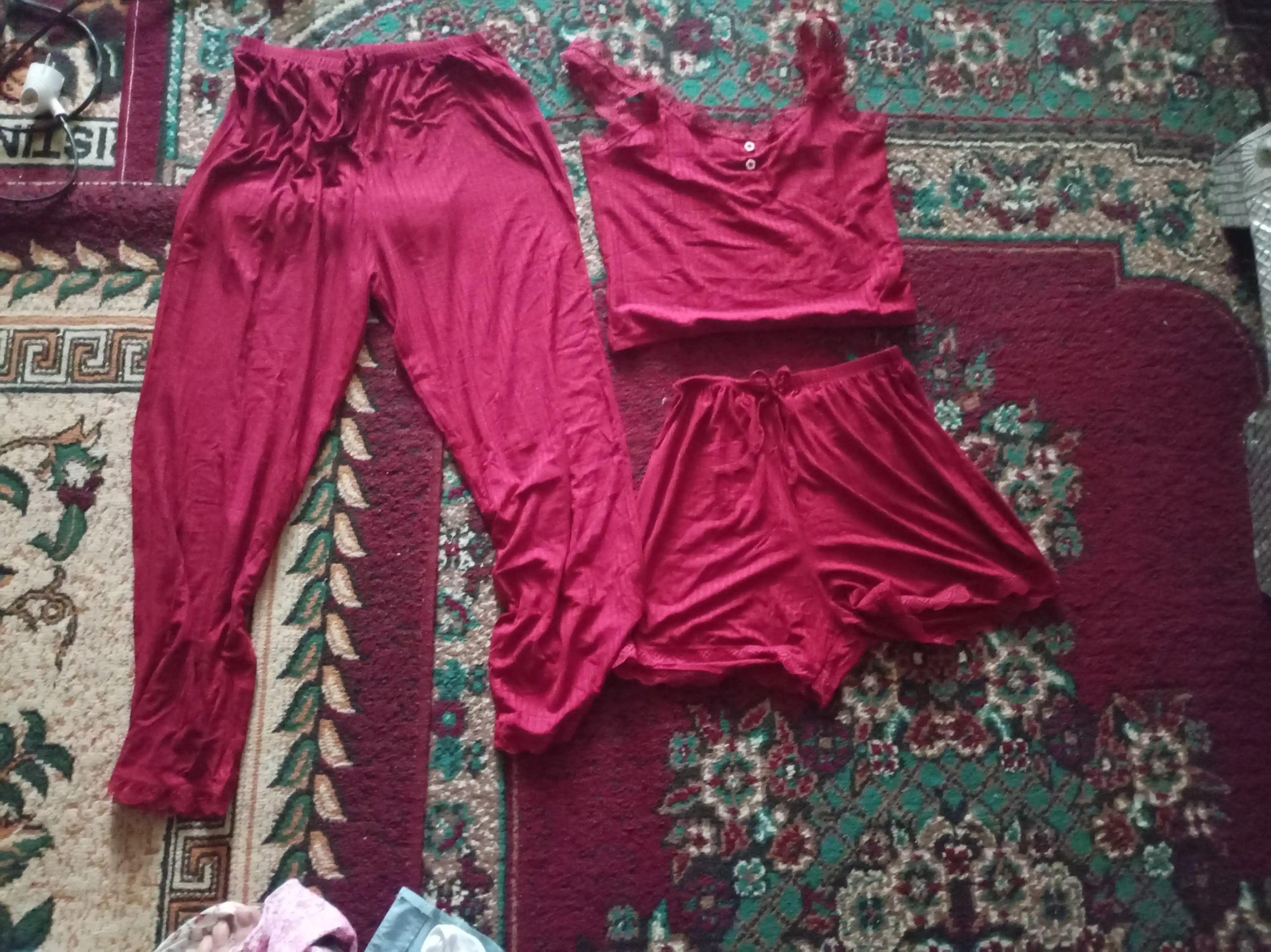 Ayollar pijamasi 3 tasi 1 da, pijama ayollar uchun va qizlar uchun, yumshoq pijamalar