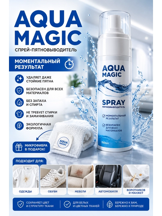 Spray dog 'olib tashlash vositasi Aqua Magic, 150 ml