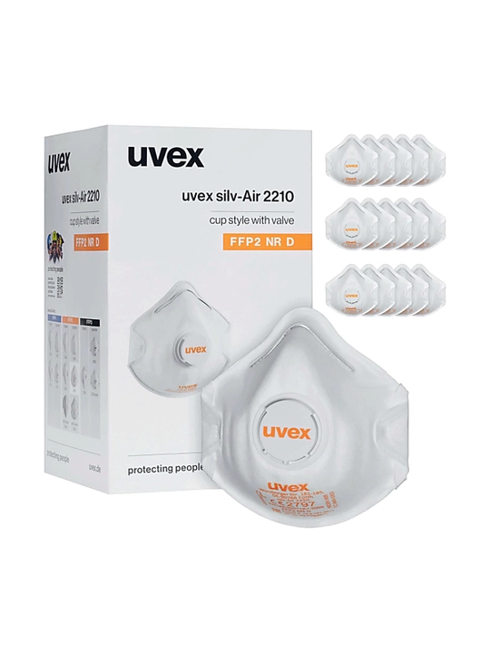 Маска UVEX silv-Air classic 2210 FFP2, 15 шт