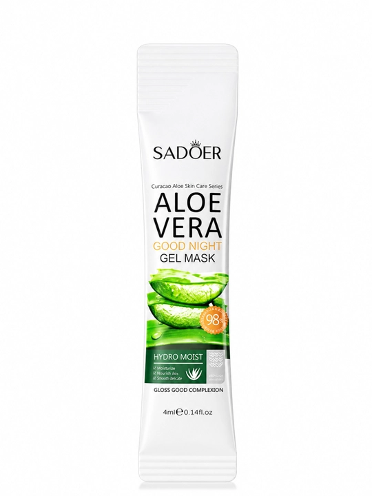 Ночная маска для лица SADOER с алоэ, увлажняющая, смывания не требует