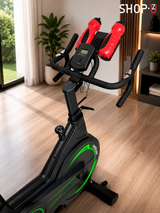 Velotrenajor Spin Bike AX06 / AX07, remenli uzatma, LCD displey, 120–150 kg gacha