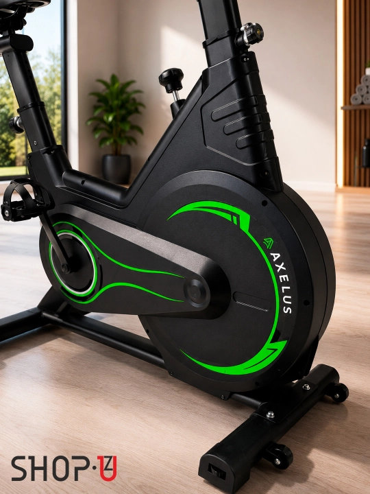 Velotrenajor Spin Bike AX06 / AX07, remenli uzatma, LCD displey, 120–150 kg gacha