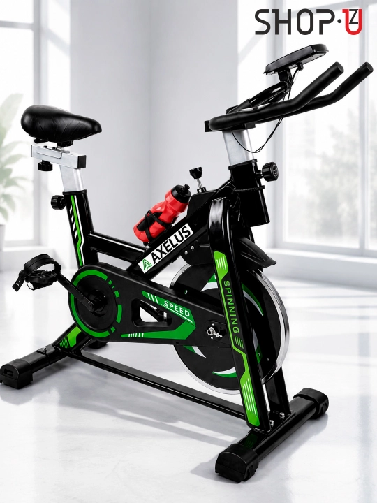 Velotrenajor Spin Bike AX06 / AX07, remenli uzatma, LCD displey, 120–150 kg gacha