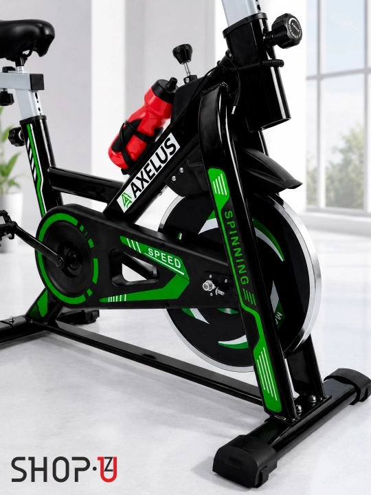 Velotrenajor Spin Bike AX06 / AX07, remenli uzatma, LCD displey, 120–150 kg gacha