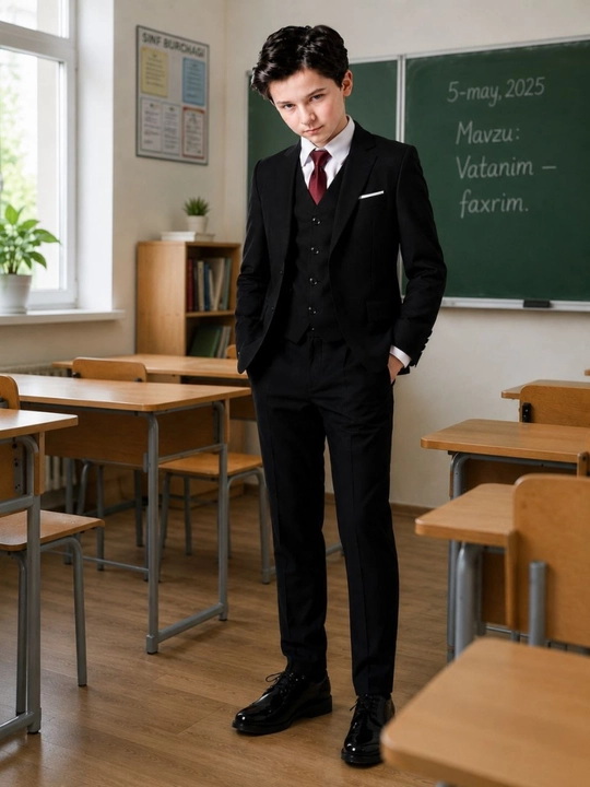 Костюм для мальчика пиджак и брюки и жилет, школьная форма, школьный костюм для мальчика