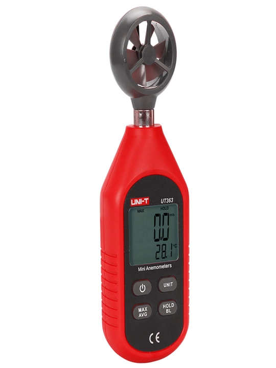 UNI-T UT363 ixcham anemometr, havo tezligi 0–30 m/s, harorat -10…50 °C