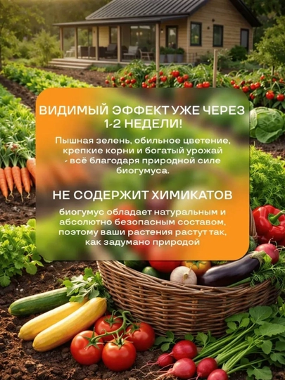 Biogumus, tabiiy organik o‘g‘it, gullar va o‘simliklar uchun, 50 kg, taxminan 80–100 litr