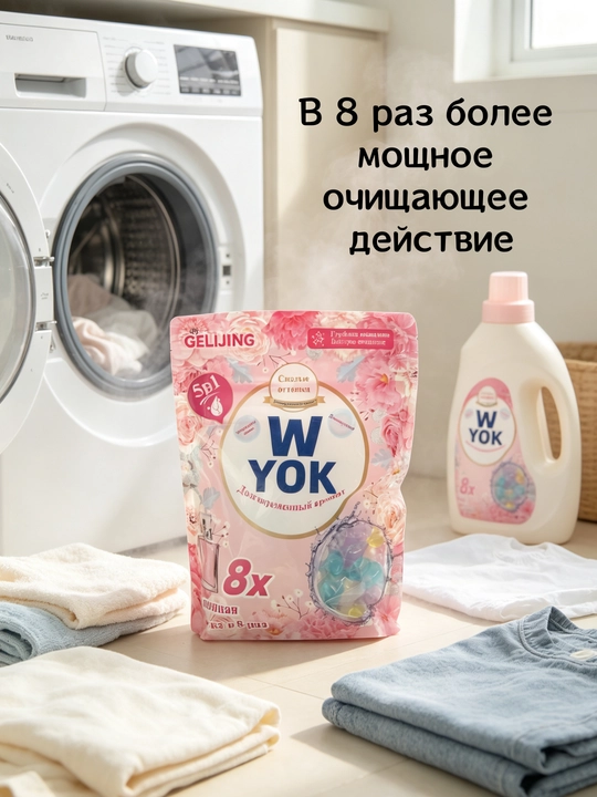 5 ta effektli kir yuvish kapsulalari – 8 karra quvvatli, uzoq davomli hid