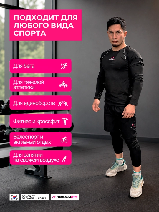 Мужская форма для фитнесса, 5 в 1 тресс рашгард 3 в 1
