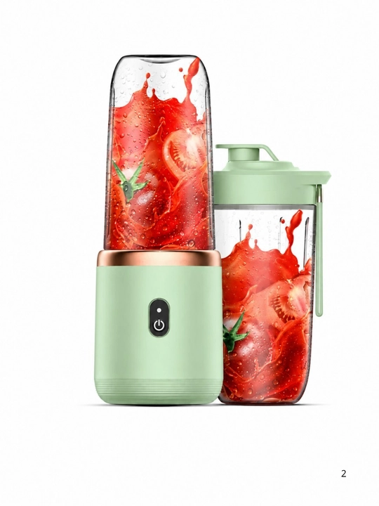 Portativ mini blender – kokteyl va smuzi uchun, 500 ml, 1200 mA·soat, USB zaryadlash - 