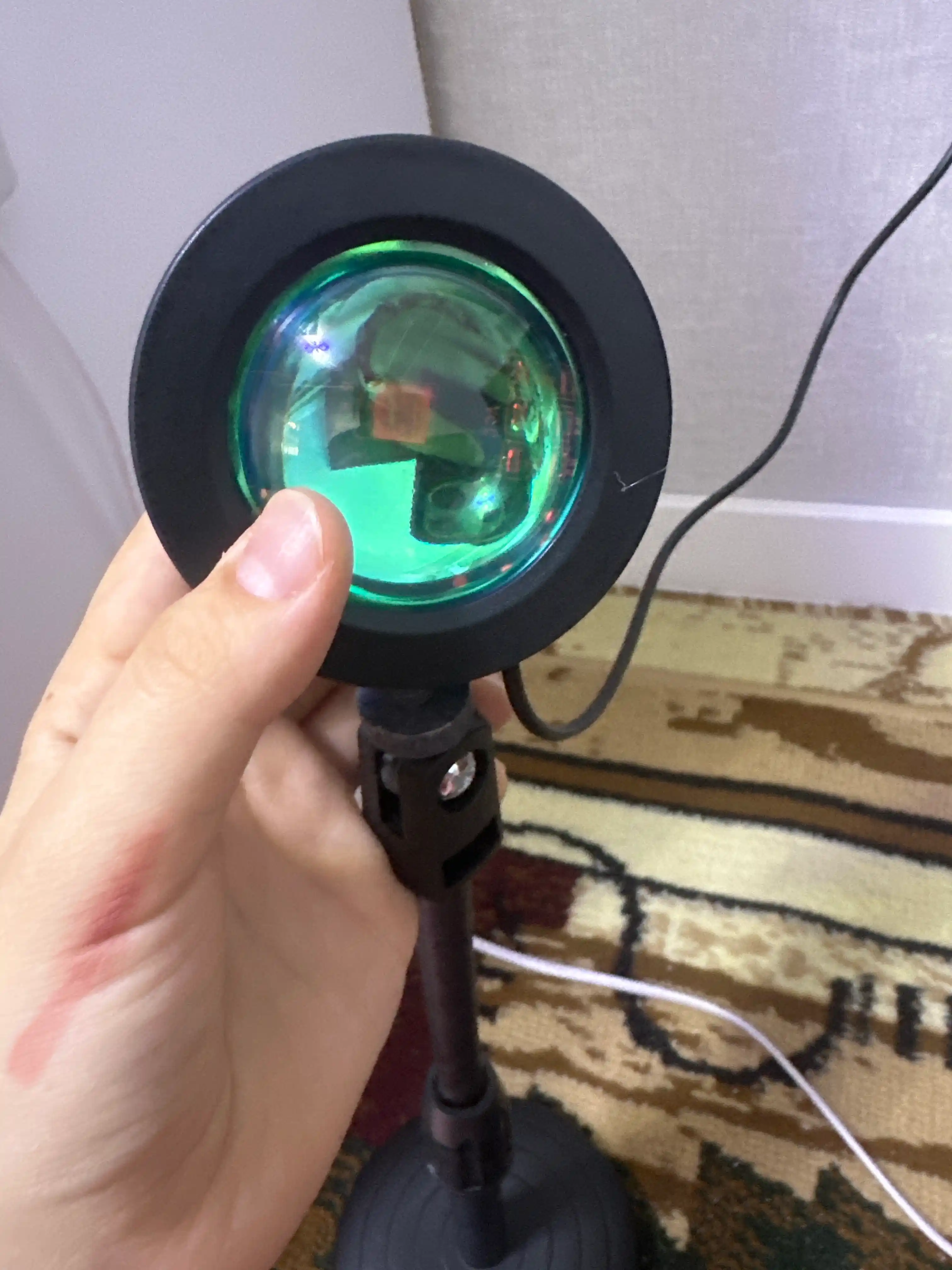 Stol va polga o‘rnatiladigan zakat chirog‘i,tik tok,16 ta rang RGB,sivitilnik orqa fon