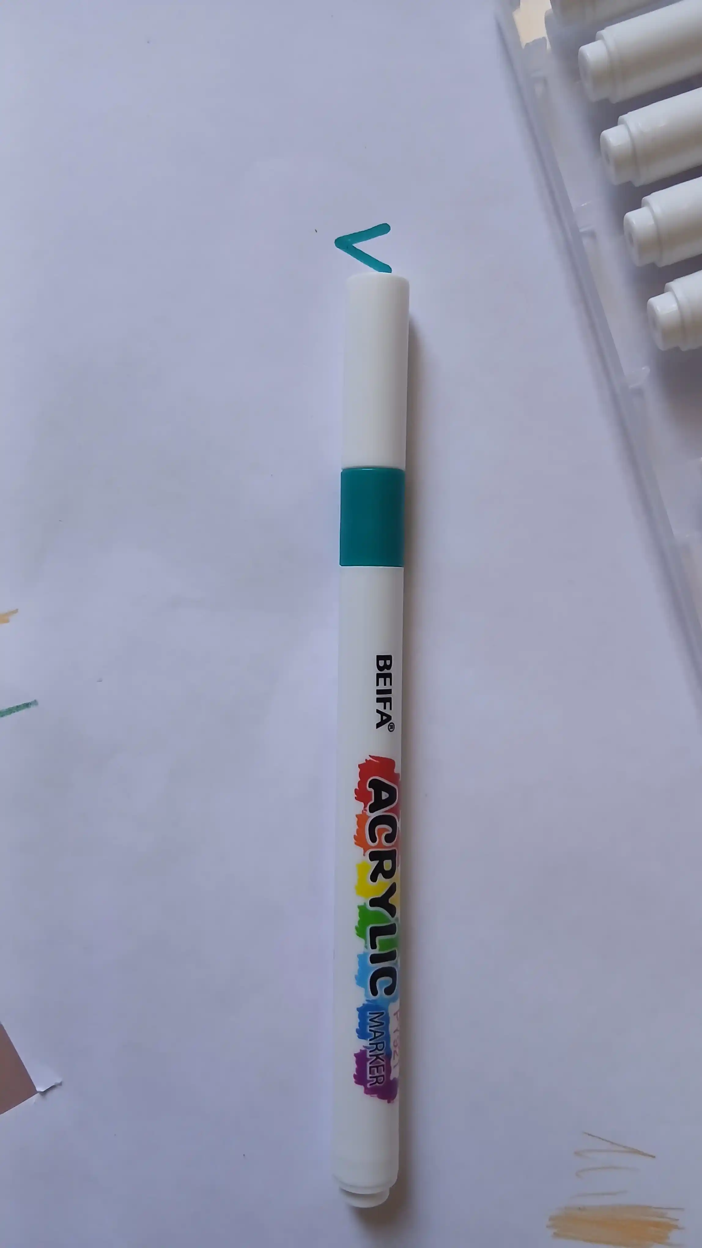 Akril markerlar Beifa PY921-V701, 12 rang