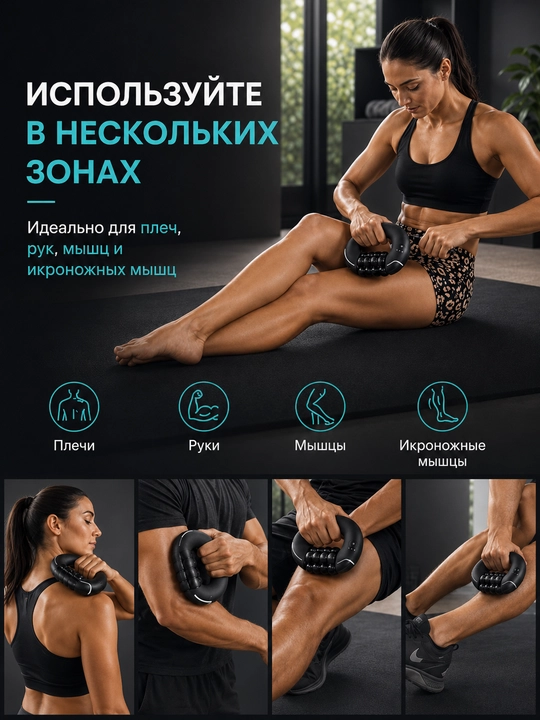 Массажер для шеи, ног, плеч и спины, 3 режима, снятие стресса для всего тела