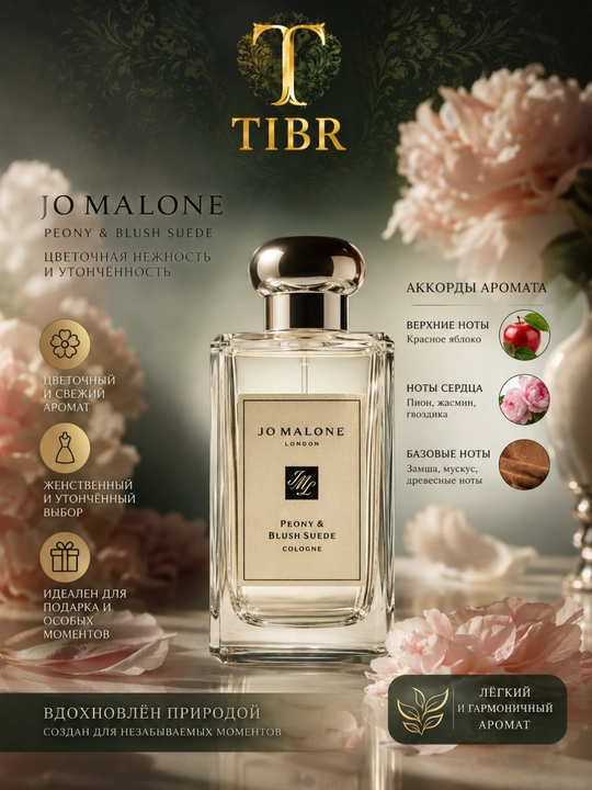 Парфюм Jo Malone Peony Blush Suede для женщин и девушек, парфюмерия в подарок