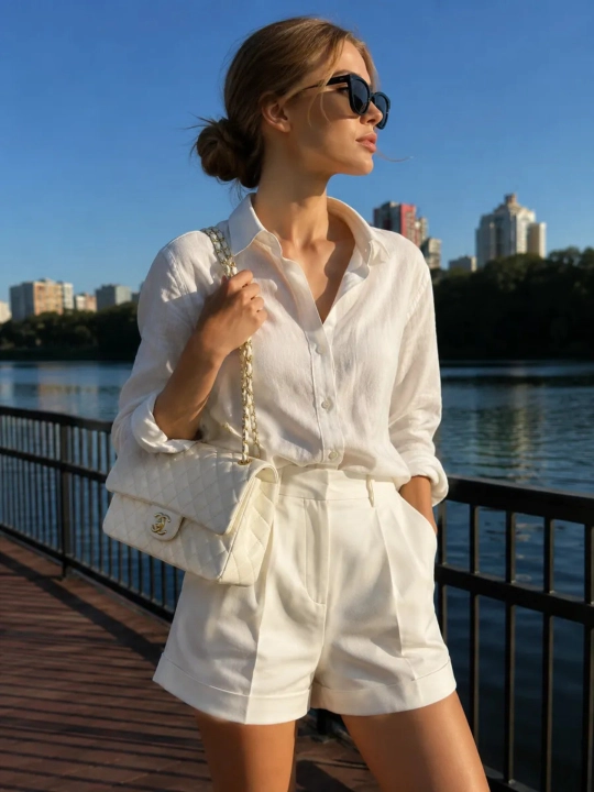 Chanel uslubidagi ayollar yelkama-sumkasi, mini Chanel debriyaj sumkasi