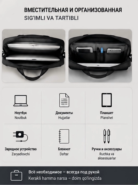 Сумка для ноутбука и документов