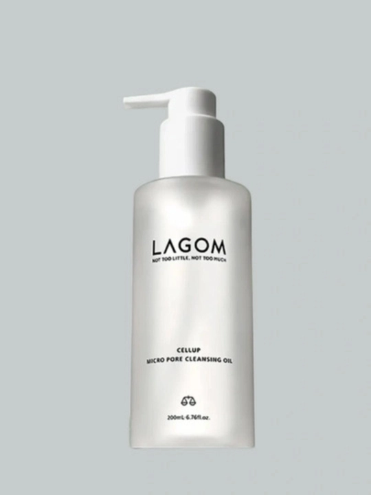 Lagom Cellup Micro Pore Cleansing Oil 200 мл - гидрофильное масло для лица с глубоким очищением - 
