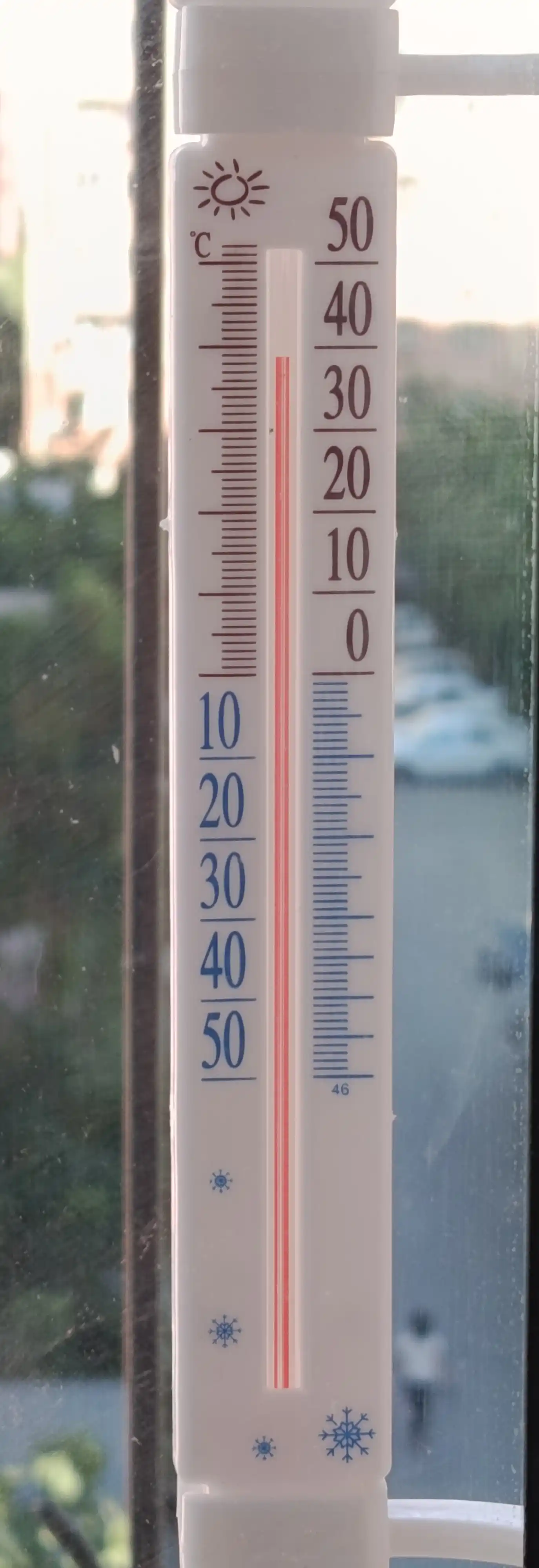 Уличный термометр с гигрометром, на окно, без ртути, от -20°C до +50°C комнатный и уличный 