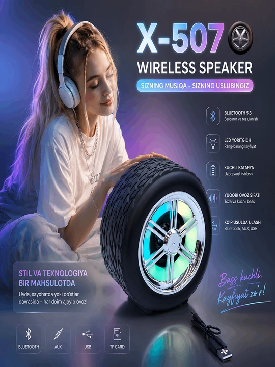 X-507 Kolonka USB, Bluetooth