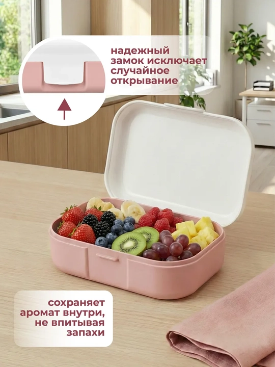 Ланч-бокс с декором, универсальный, для детей