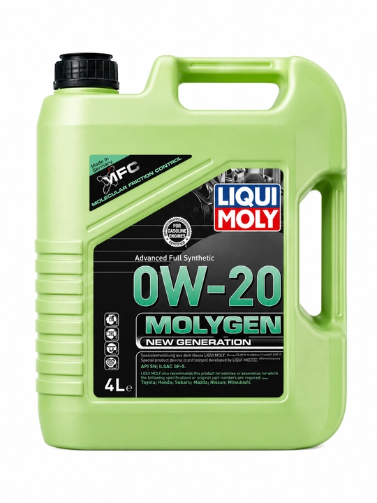 Motor moyi, Liqui Moly 0W-20 motor moyi 4L, Molygen New Generation, to'liq sintetik