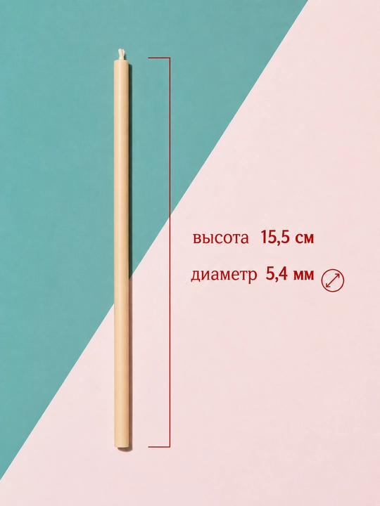 Свечи церковные/карандаши медовые восковые №120, №140