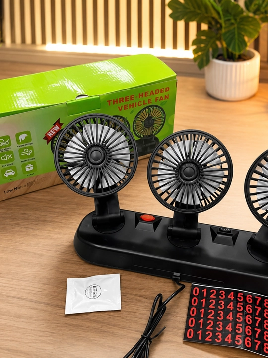 12 Vt quvvatli, 1, 2, 3 kallakli elektr avtomobil ventilyatori