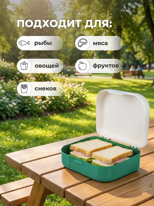 Ланч-бокс с декором, универсальный, для детей