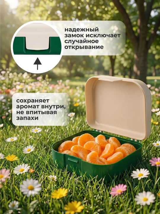 Ланч-бокс с декором, универсальный, для детей