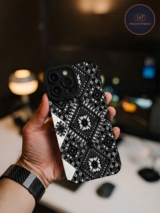 Чехол на iPhone X,11, 12, 13, 14, 15 16 Pro, Max, Plus, силиконовый, с принтом UZB "NAQSH" - 
