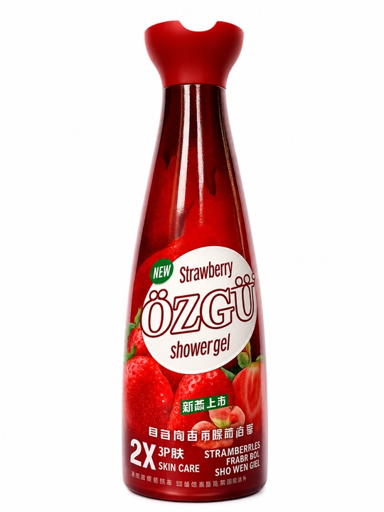 Гель для душа ÖZGÜ Strawberry, аромат клубники, 600 мл
