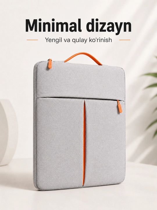 Noutbuk va Macbook 14-15.6 o'lchamli suv o'tqazmaydigan sumka