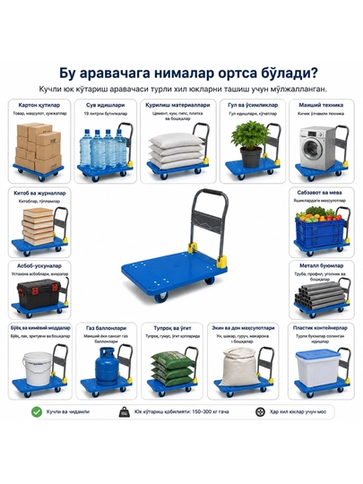 Тележка грузовая, складная - 