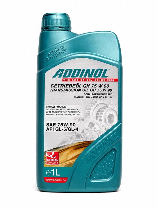 Transmissiya moyi ADDINOL GH 75W-90 GL-5/GL-4 1L, mexanik uzatmalar uchun