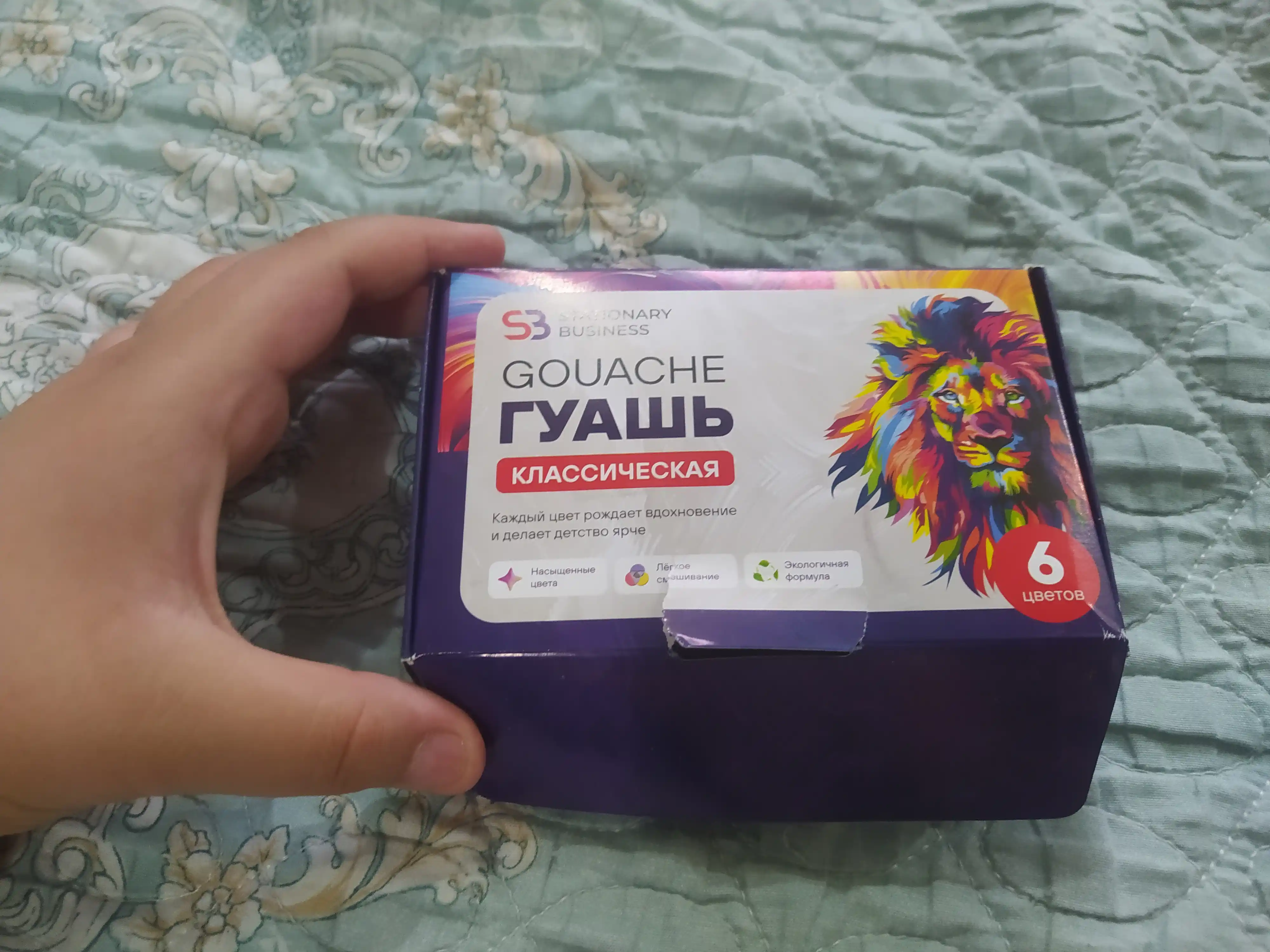 Klassik guash, 6 rangli to‘plam (bankachalarda)