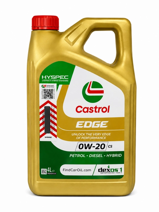 Motor moyi Castrol EDGE 0W-20 4L, to'liq sintetik dvigatel moyi