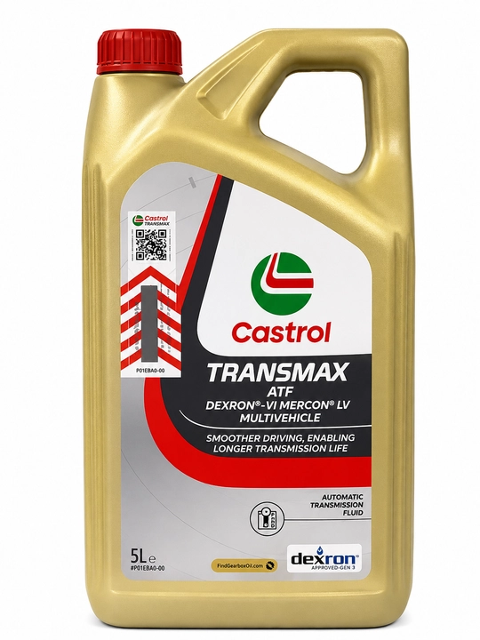 Transmissiya moyi Castrol Transmax ATF Dexron VI 5L, avtomatik uzatmalar uchun