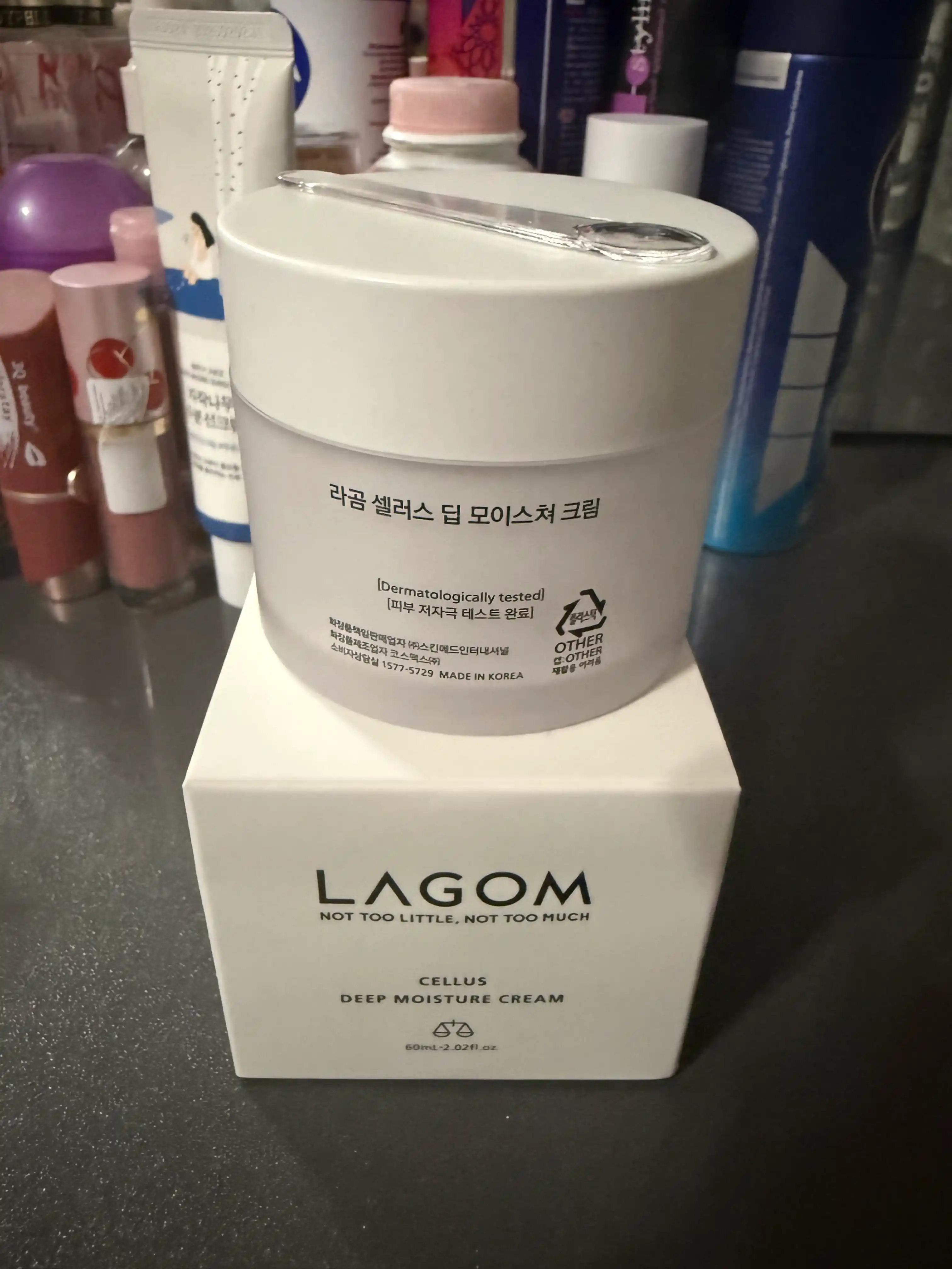 LAGOM Cellus Mild & Deep Moisture Cream yuz uchun namlantiruvchi kremi, 60 ml