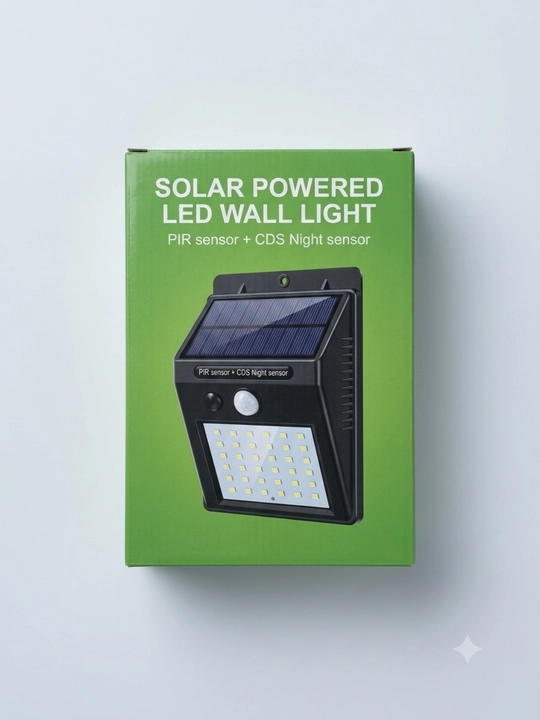 Solar Powered LED Wall Light-автономный уличный светильник