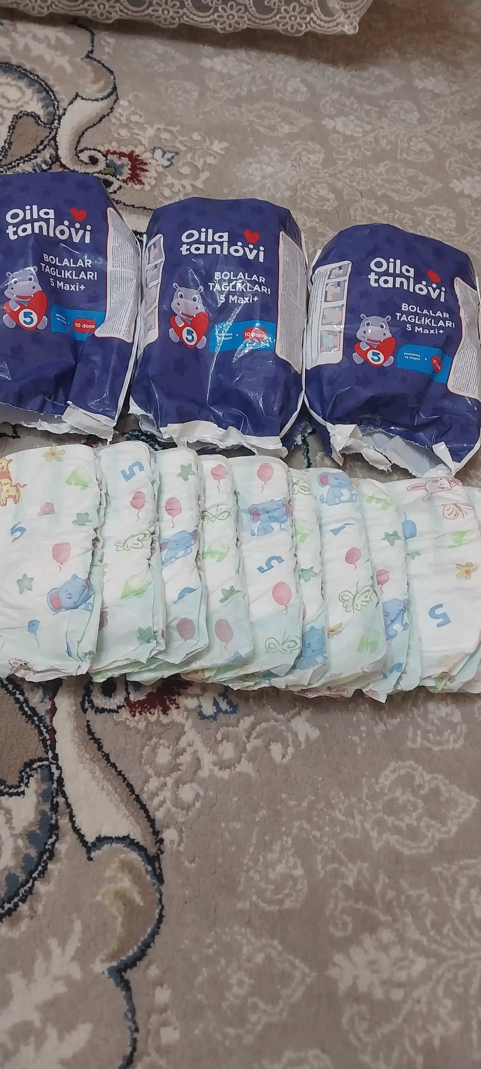 Подгузники Oila Tanlovi, 5 MAXI+, 10 шт