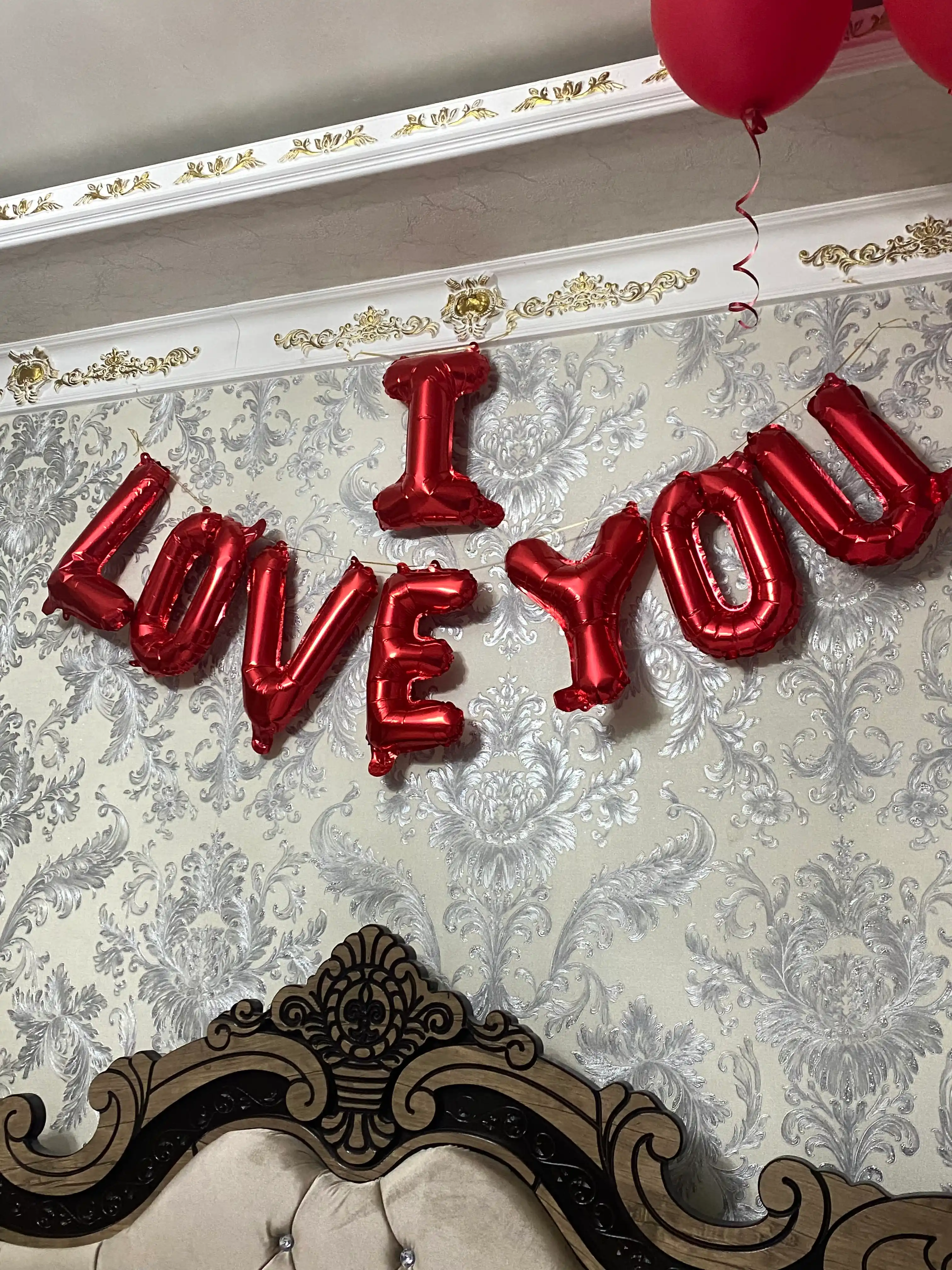Воздушный шар с надписью "I Love You"